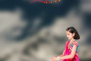 raksha bandhan background with girl image